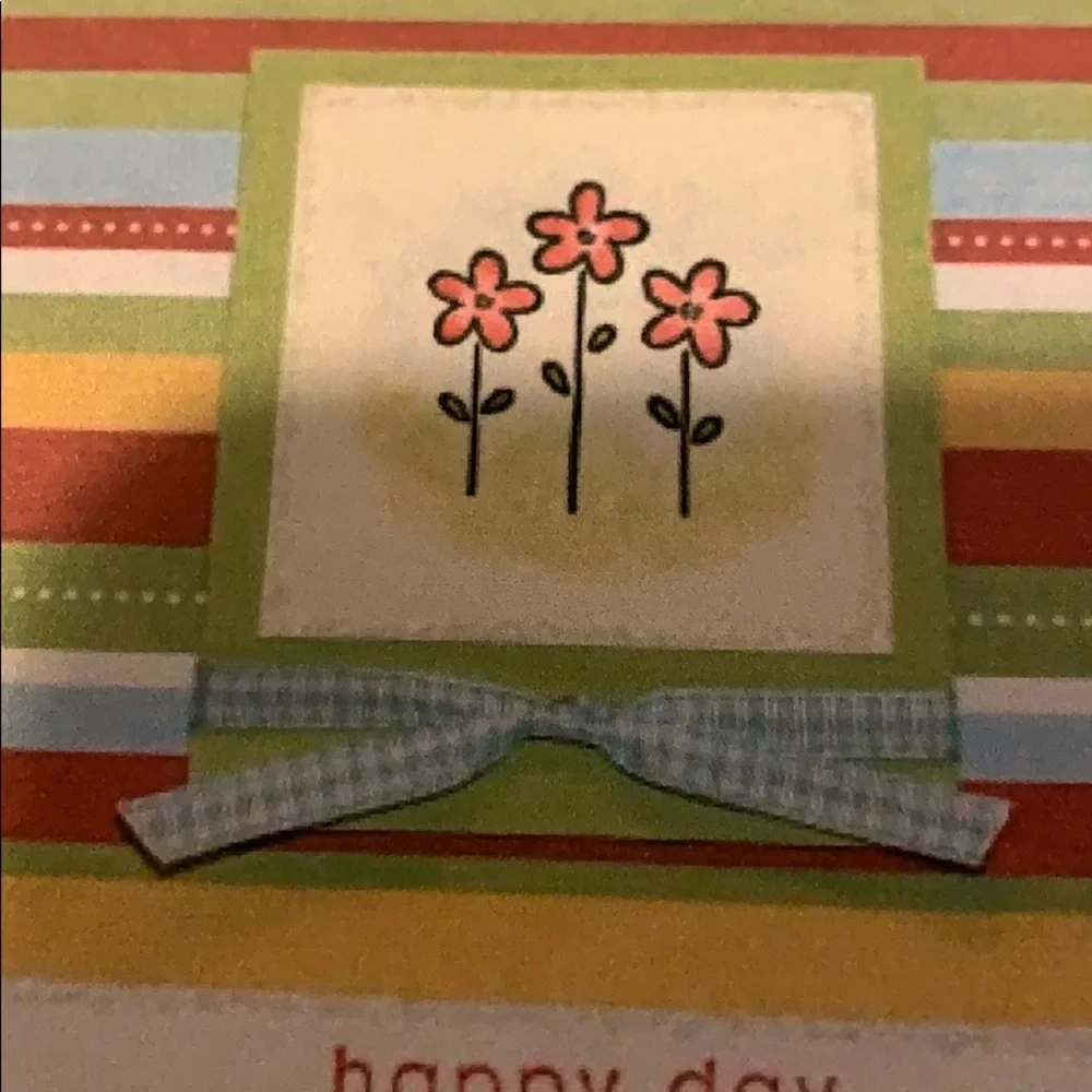 🎭 3/$25 - Stampin Up Happy Day wood block set of 6